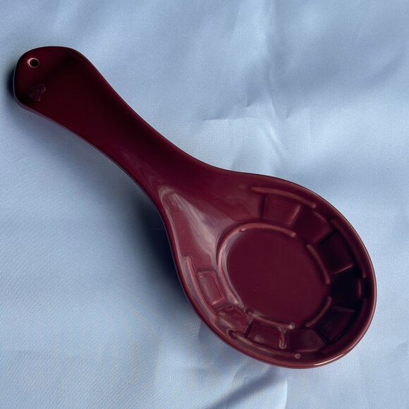 Longaberger Ceramic Spoon Rest in Paprika - Picture 2 of 6